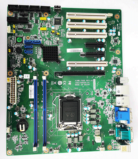 AIMB-705E REV A1  19A1705E00-01   LGA1151 第六/七代Intel® Core™ i7/i5/i3/Pentium®/Celeron® ATXDVI/VGA, DDR4, SATA III, USB 3.0 & 6 COMs