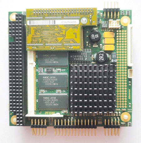 Kontron 01023-0000-16-4PH1    08001-0016-00-0       CPU Board. MOPS/686+ Intel Pentium 166MHz | Intel 559ER Ethernet | Fanless PC/104