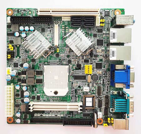 AIMB-221 A1  9692022100E    AMD Turion™ and Sempron™ Mini-ITX withVGA/LVDS/HDMI, 6 COM, and Dual LAN Port