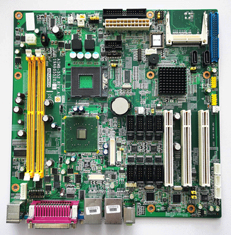 AIMB-552 A1 Rev.A1  19AK055203       478针脚 奔腾 M/赛扬 M处理器 Micro ATX 主板与 DDR2/双千兆网口