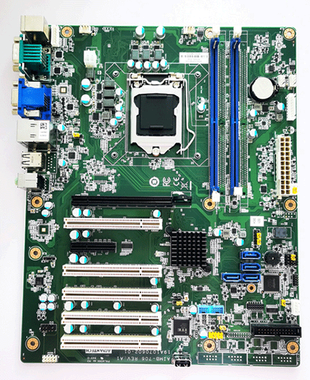 AIMB-706 REV A1    19A1070602-02    96910706100    LGA1151 8th/9th Generation Intel®Core™ i7/i5/i3 & Pentium®/Celeron®ATX with DVI/VGA, DDR4, SATA 3.0,USB 3.1 & 6 COMs