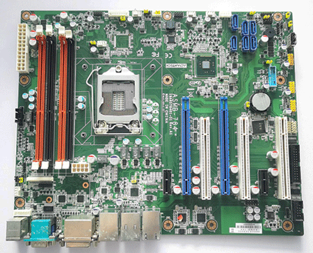 ASMB-784EV A1  9796S78400E  19A6S78401-01      LGA 1150 Intel® Xeon® E3 v3/ 4th  Generation Core™ ATX Server Board with 2 PCIe x16 slots (x8 link), 3 PCI, USB 3.0, Quad/Dual LANs