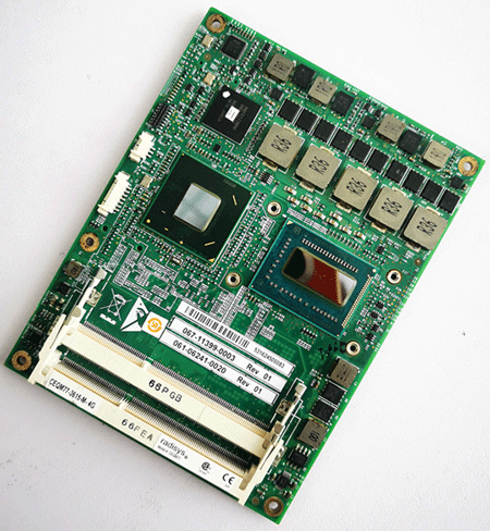 CEQM77-3615-M-4G   067-11399-00036 REV.01   061-06241-0020 REV.01    Radisys CEQM77 COM Express Module | Intel Core i7 Processor | QM77 Chipset | Type 6 | 95 x 125 mm